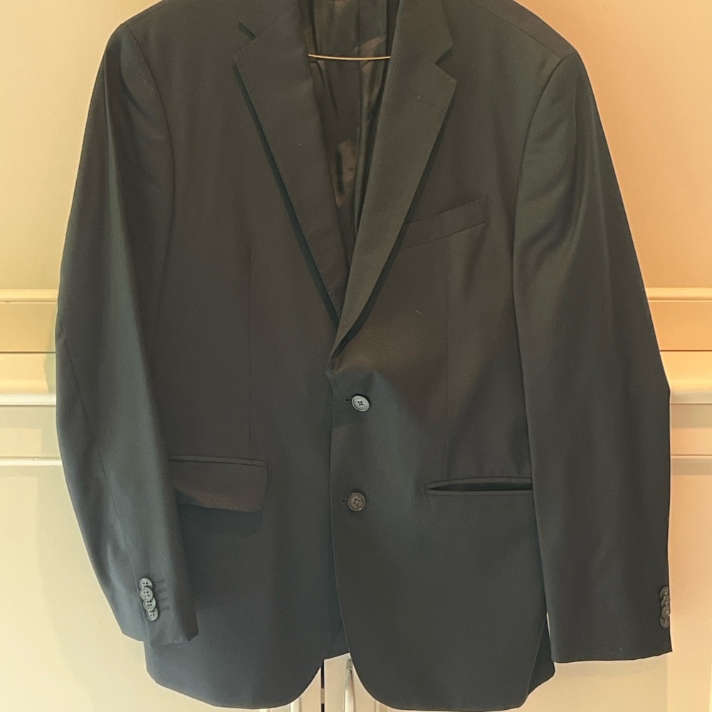 Ike Behar Men's Black Two-Button Sport Coat